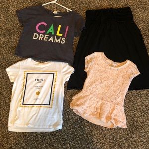 Four girls size medium, 7/8, summer pieces